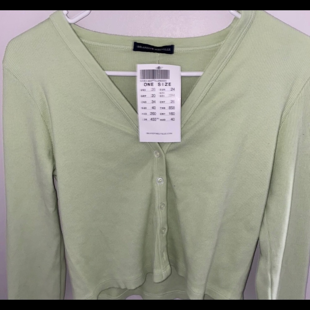 BRAND NEW BRANDY LONG SLEEVE BUTTON UP!!